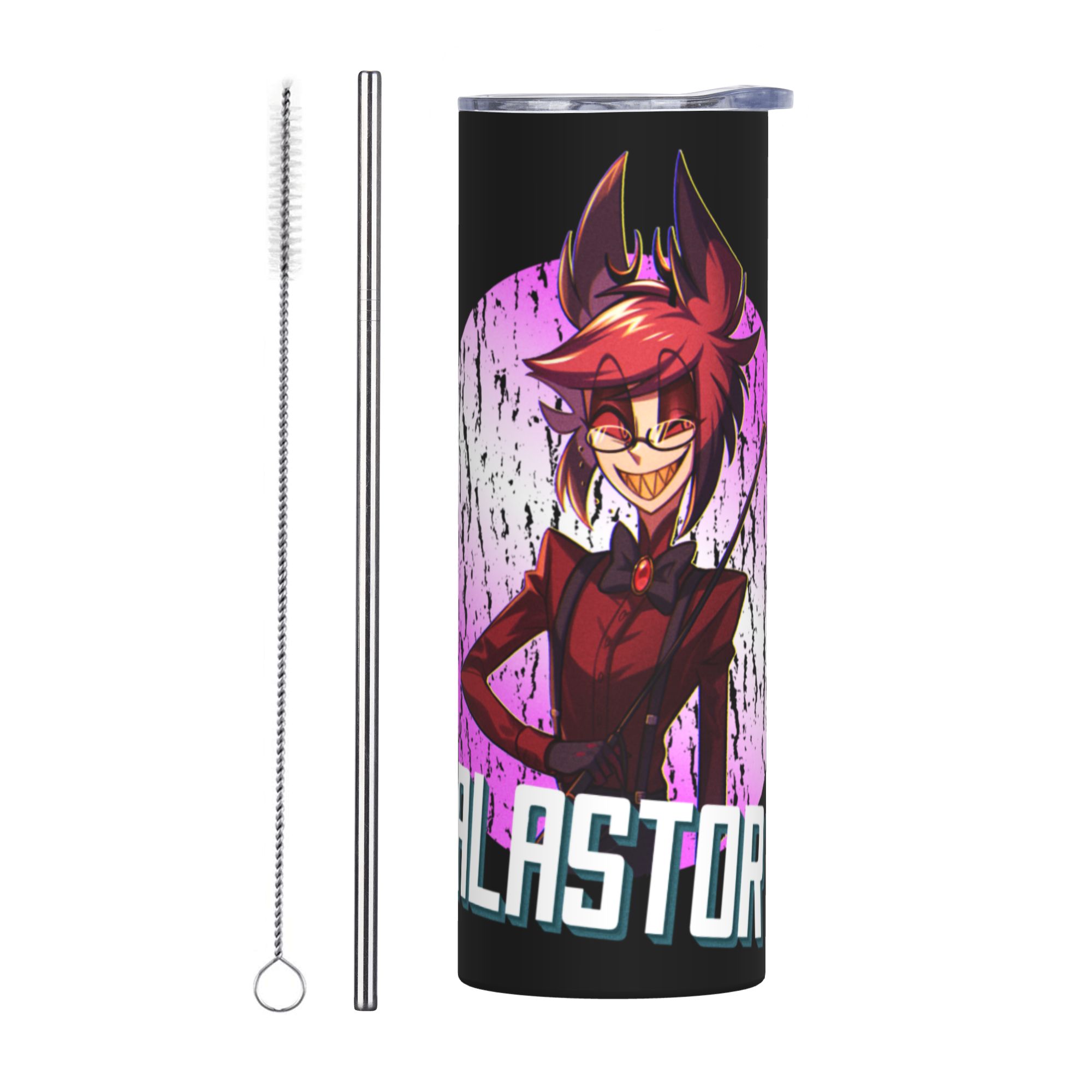 Double Wall Mug - แก้วน้ำสุญญากาศ Hazbin Hotel ลายการ์ตูนจากทีวี ขนาด 20