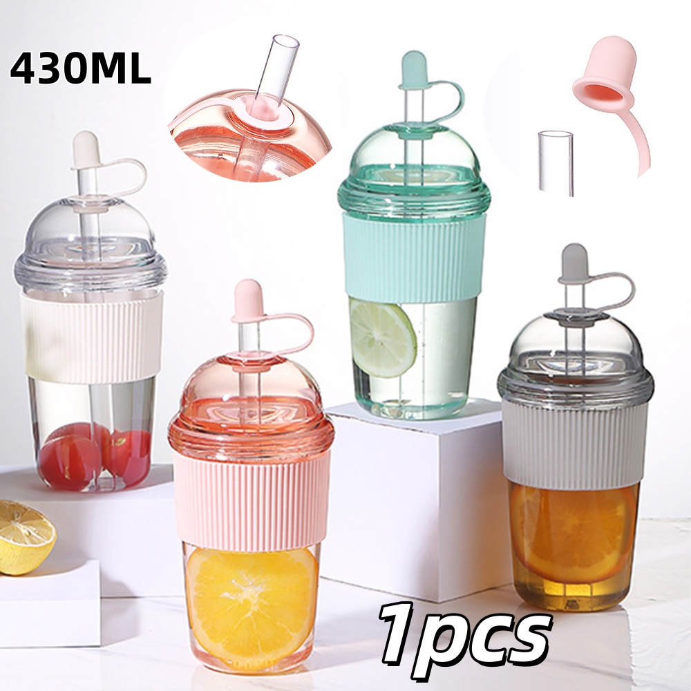 Coffee Jelly Tea - แก้วพลาสติกพกพาแบบพับได้ ขนาด 430 มล. 1 ชิ้น