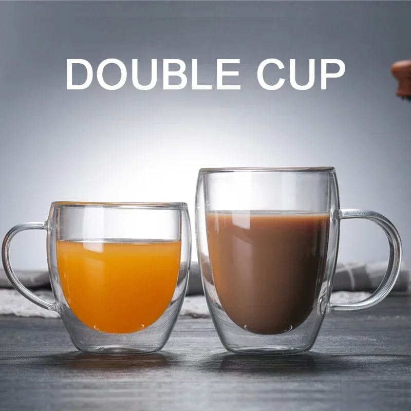 Coffee Tea Vodka - แก้วกาแฟสองชั้นแบบมีผนังสองชั้น แก้ววิสกี้ ชา แก้วทนความร้อน แก้วค็อกเทล วอดก้า