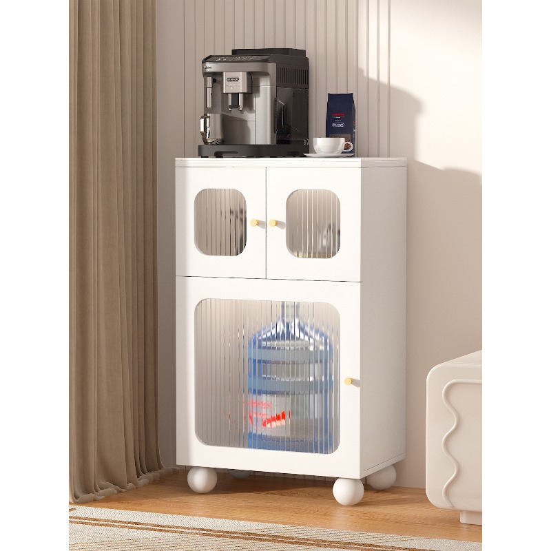 Coffee Tea Machine For Home - ตู้ข้างเตียงแบบหินอ่อนสีครีม ตู้เก็บของขนาดเล็กสำหรับห้องนั่งเล่น ตู้เก็บของขนาดเล็ก โต๊ะวางเครื่องชงกาแฟ