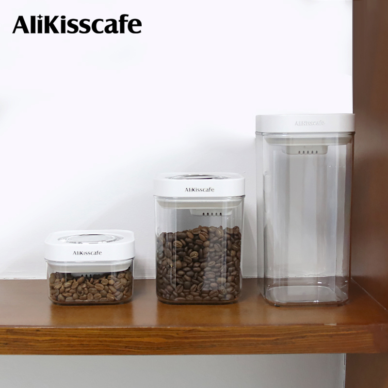 Coffee Tea Machine - AliKisscafe กาแฟ Bean คอนเทนเนอร์สูญญากาศปิดผนึกถัง Jar กระป๋องชา