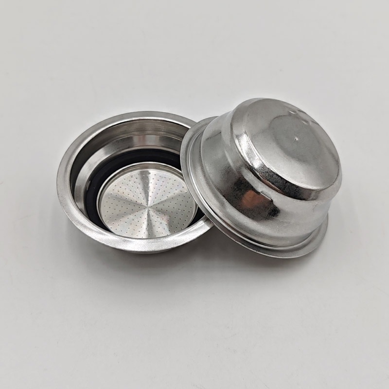 Coffee And Tea Filter - 51 มม.แรงดันมีรูพรุนกรองสแตนเลส Double Layer กาแฟกรอง Portafilter