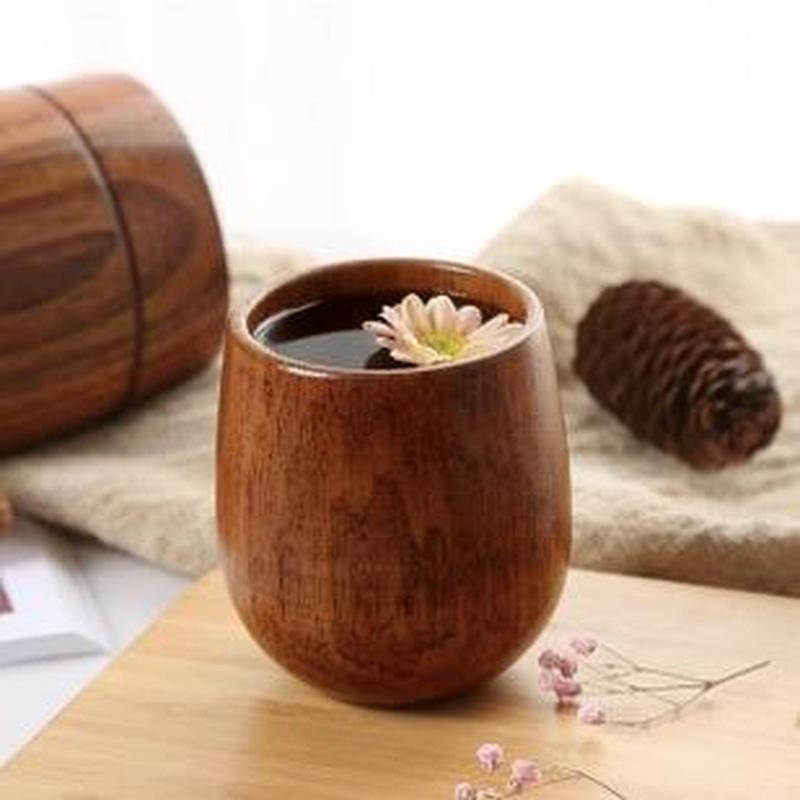 Mug Tea Coffee - Nordic Big Belly ถ้วยถ้วยไม้สร้างสรรค์ถ้วยไม้ไม้ Anti Scalding