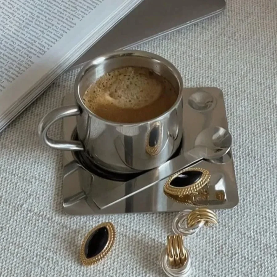 Espresso Cup Saucer - Minimalist Nordic แก้ว 3 ชิ้นชุด 304