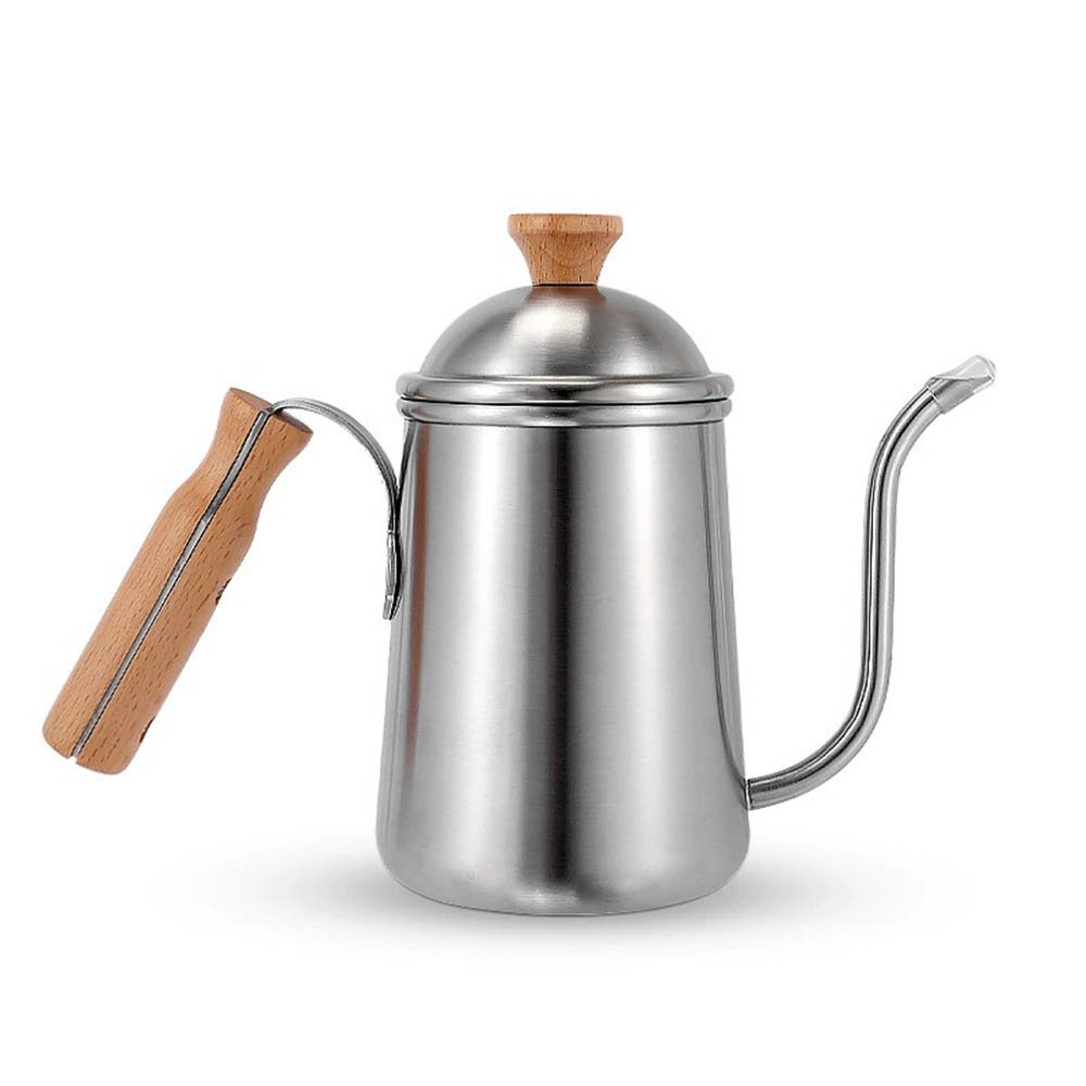 Coffee Tea Brew - เทกว่ากาต้มน้ํากาแฟคอห่านกาต้มน้ําชาสแตนเลส, เครื่องทํามือหม้อต้มถั่วเครื่องบดถ้วยกรองพับ