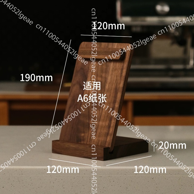 ป้ายเมนูตั้งโต๊ะไม้วอลนัทสีดำ  - Coffee Tea Menu บทวิจารณ์และราคา