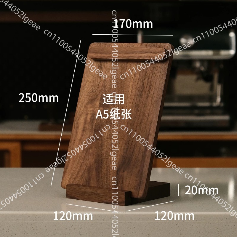 ป้ายเมนูตั้งโต๊ะไม้วอลนัทสีดำ  - Coffee Tea Menu บทวิจารณ์และราคา