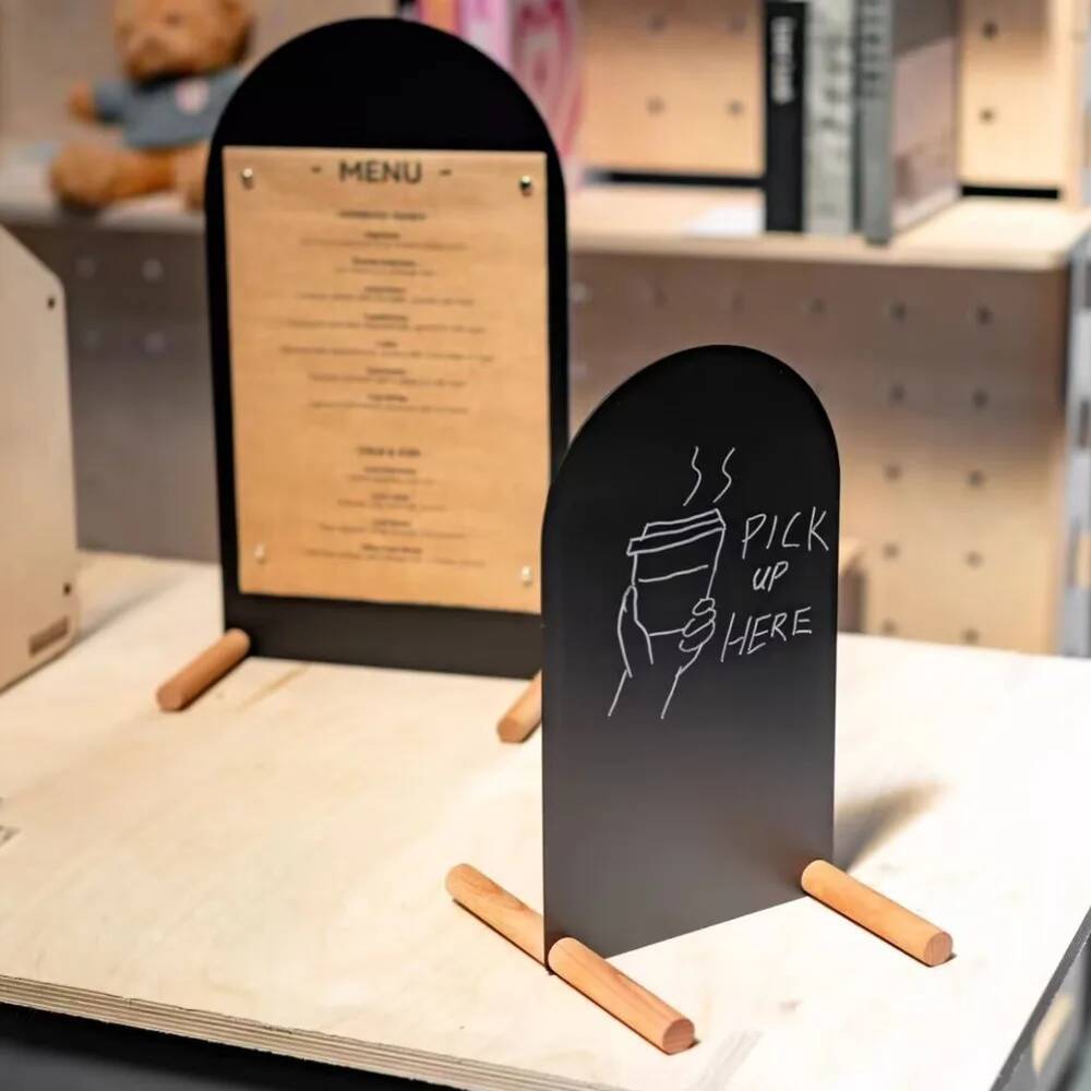 ขาตั้งเมนูโลหะเพ้นท์ลายด้วยมือ - Coffee Tea Menu บทวิจารณ์และราคา