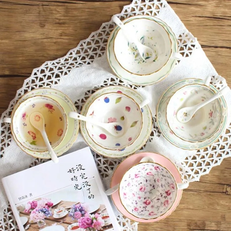 ชุดถ้วยกาแฟเซรามิคยุโรปสไตล์ B - Espresso Cup Saucer บทวิจารณ์และราคา