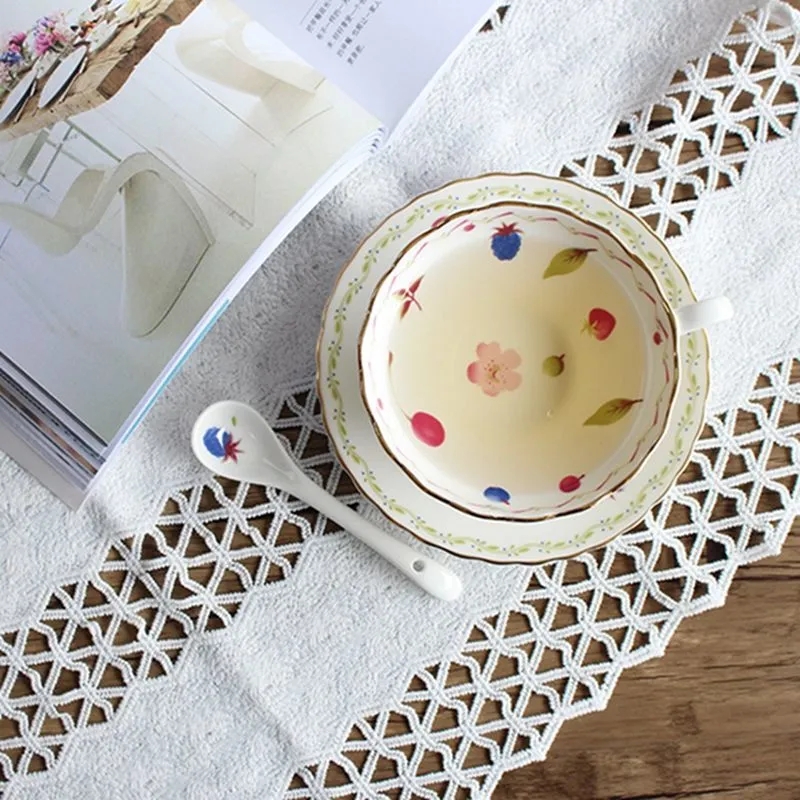 ชุดถ้วยกาแฟเซรามิคยุโรปสไตล์ B - Espresso Cup Saucer บทวิจารณ์และราคา
