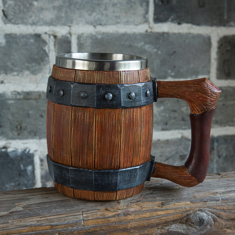 แก้วเบียร์สไตล์ไวกิ้งย้อนยุค ท - Double Wall Mug บทวิจารณ์และราคา