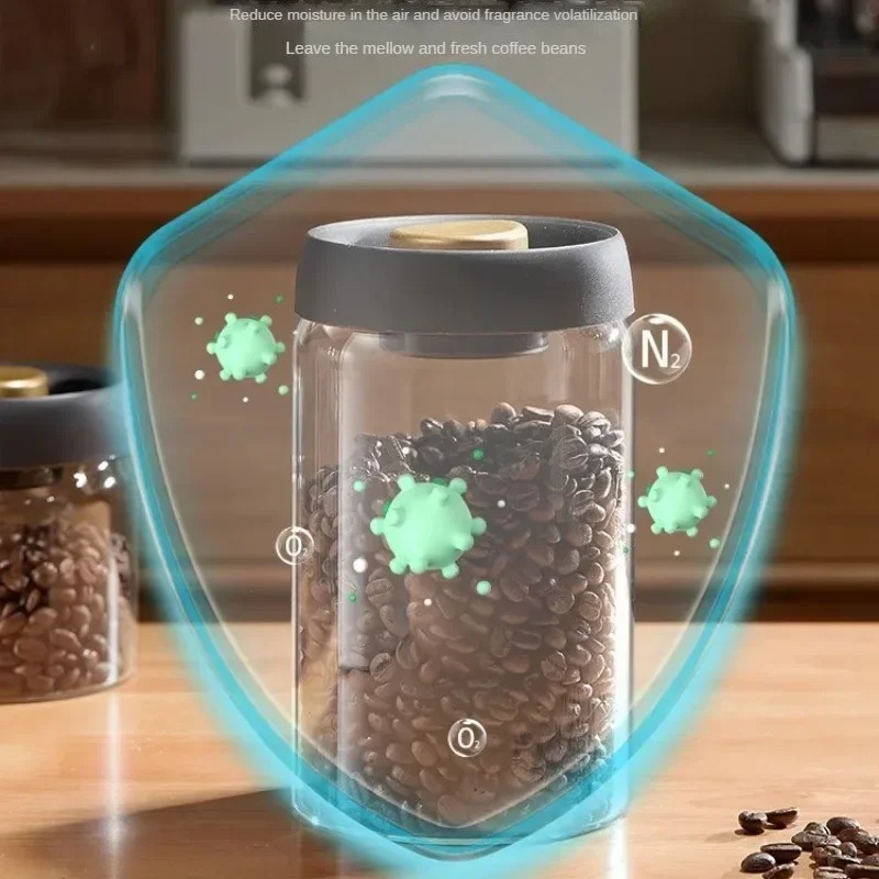 โถเก็บกาแฟสุญญากาศแบบแมนนวล ทำ - Coffee Tea Jars บทวิจารณ์และราคา