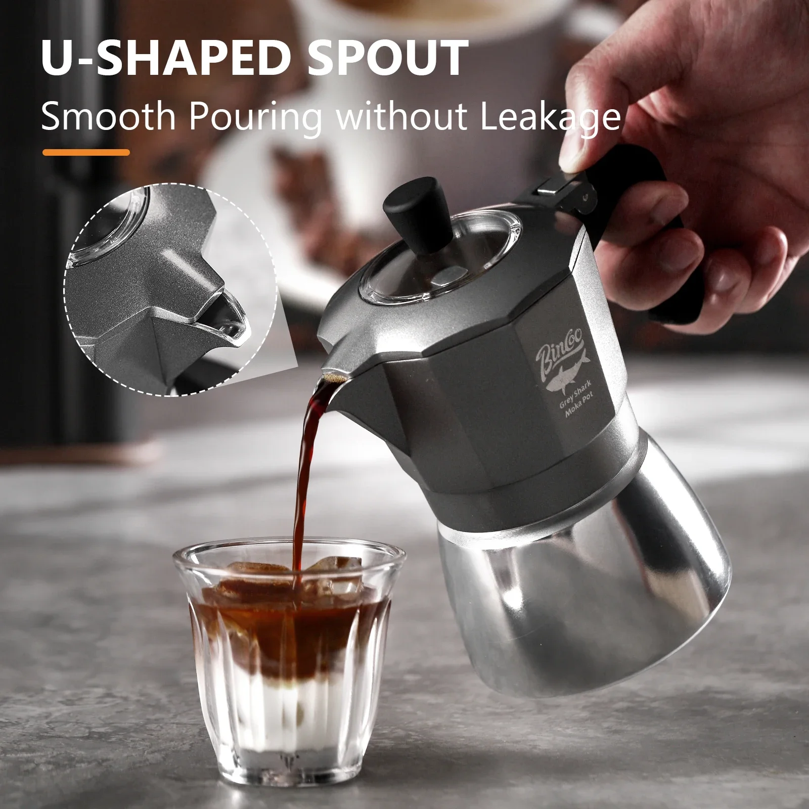 หม้อกาแฟโมก้าพอต Bincoo 2 ถ้วย - Mug Tea Coffee บทวิจารณ์และราคา