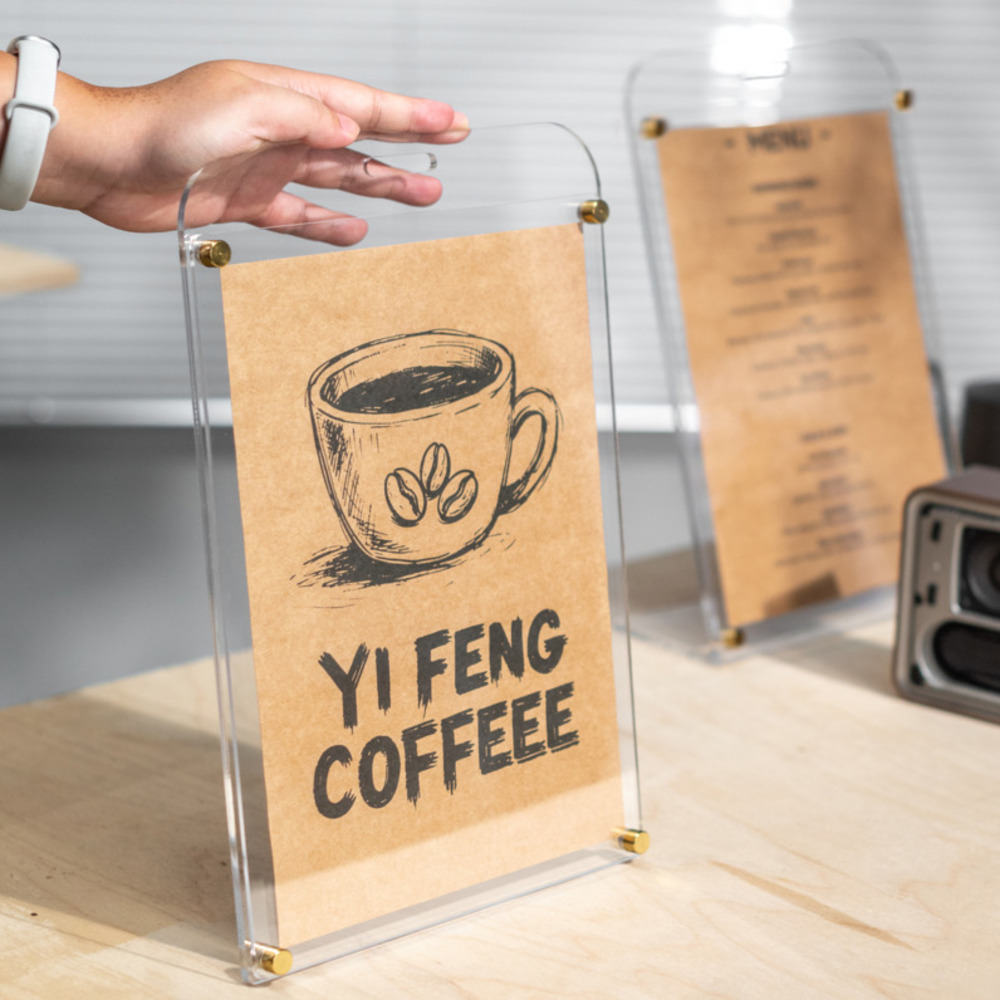 ป้ายอะคริลิคใสตั้งโต๊ะ 1 ชิ้น  - Coffee Tea Menu บทวิจารณ์และราคา