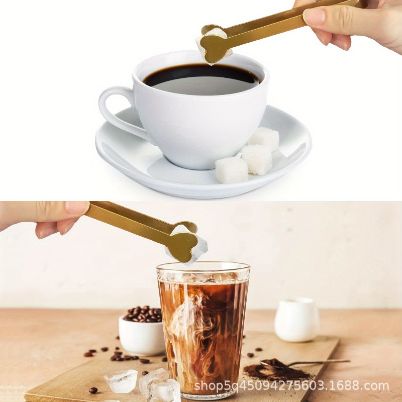 4/6PCS สแตนเลสสตีลรูปหัวใจมินิ - Coffee Tea Day บทวิจารณ์และราคา