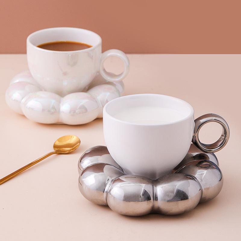 เซรามิคถ้วยกาแฟคาปูชิโน่และชุด - Espresso Cup Saucer บทวิจารณ์และราคา