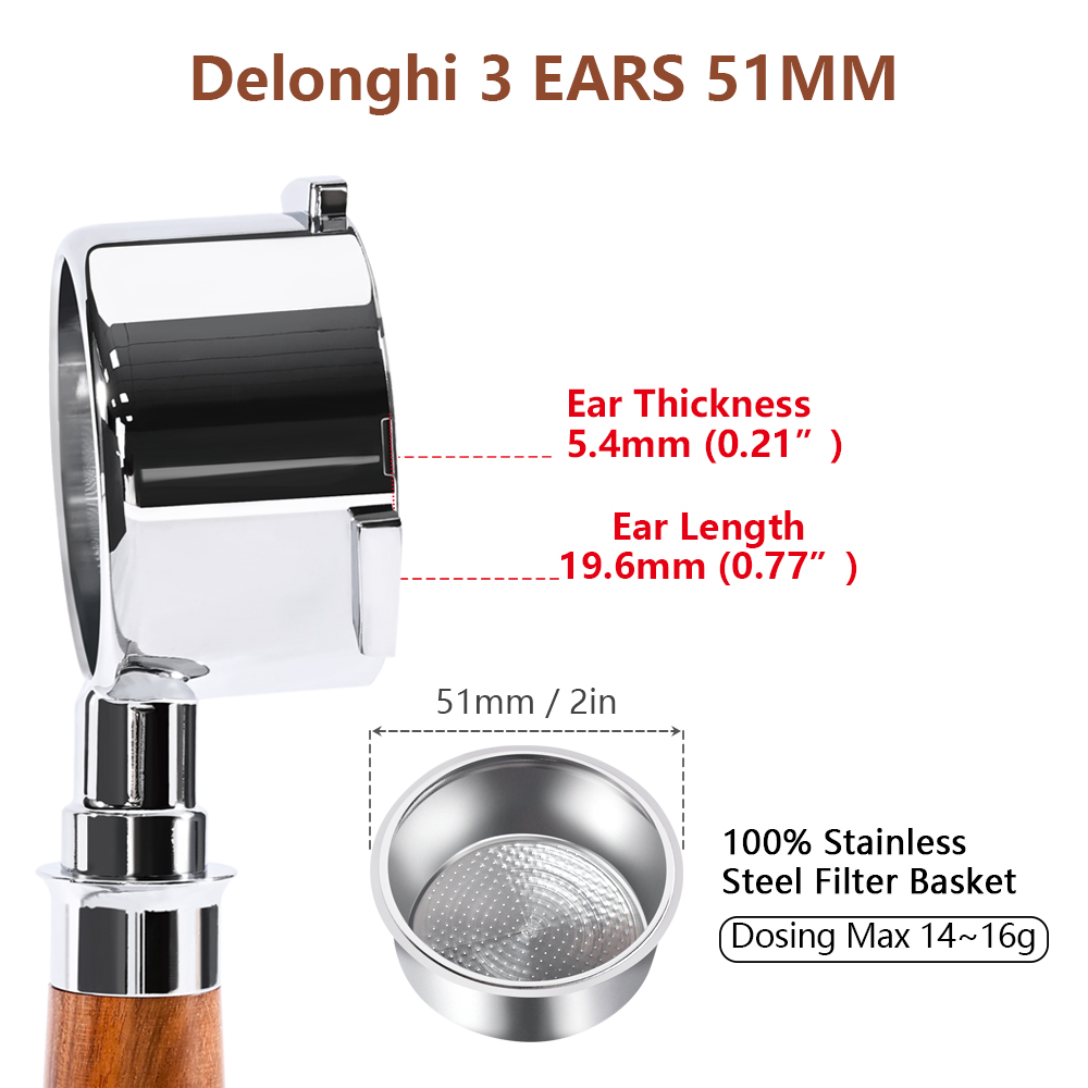 พอร์ทาฟิลเตอร์แบบไม่มีก้นขนาด  - Coffee And Tea Filter บทวิจารณ์และราคา