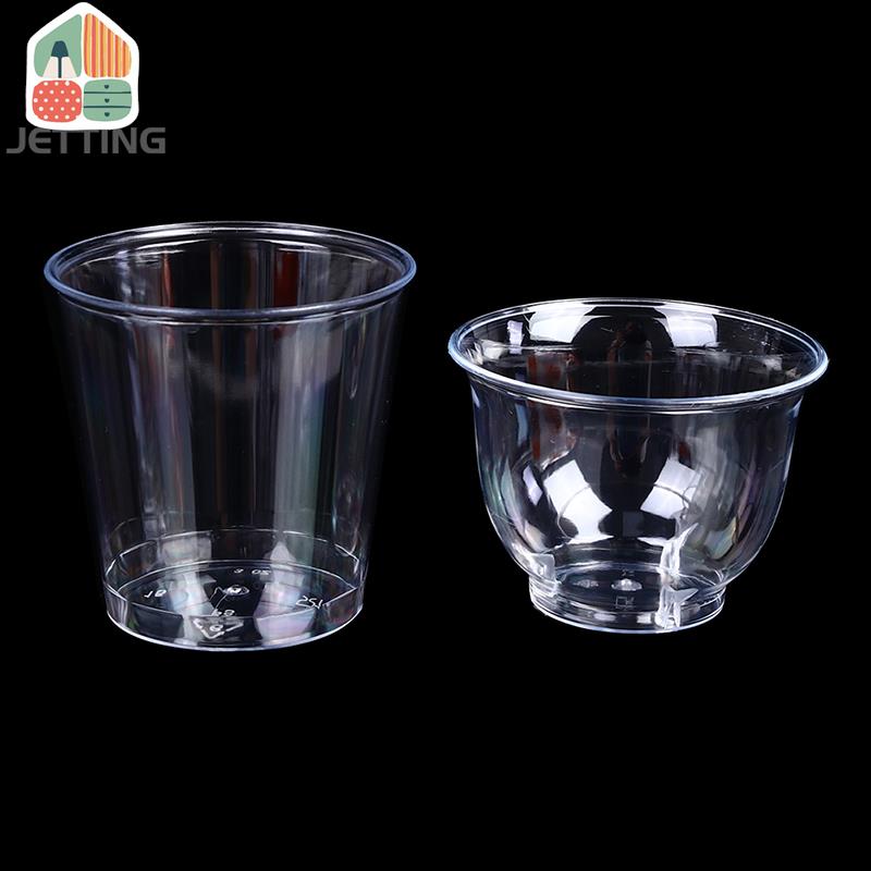 ถ้วยพลาสติกใส30-50ชิ้นถ้วยแก้ว - Coffee Jelly Tea บทวิจารณ์และราคา