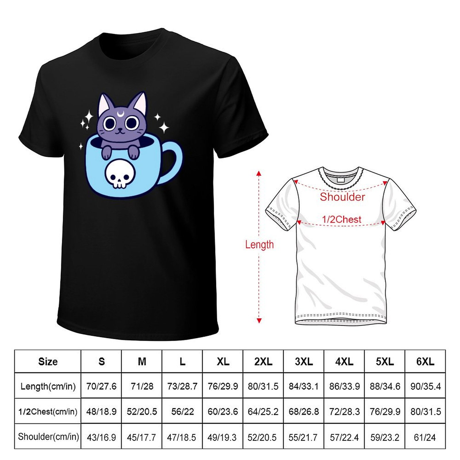 เสื้อยืด Black Magic Tea / Cof - Coffee Tea Knits บทวิจารณ์และราคา