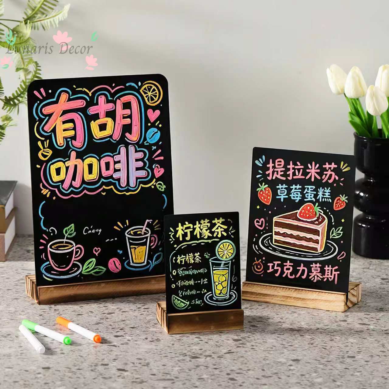 กระดานแสดงโฆษณาแบบเขียนซ้ำได้ข - Coffee Tea Menu บทวิจารณ์และราคา