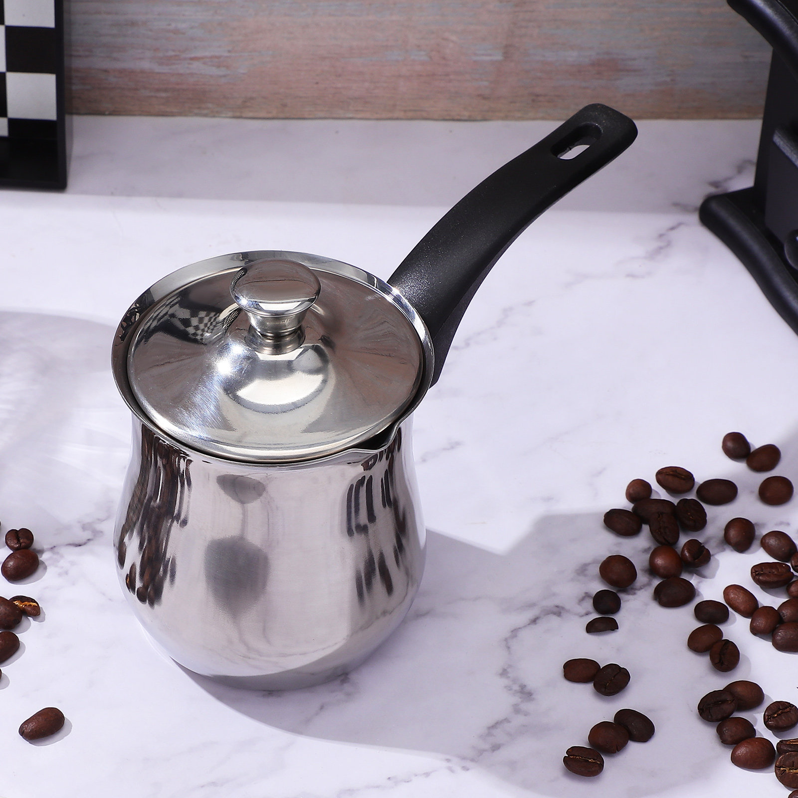 หม้อกาแฟสแตนเลสแบบตุรกี 360 มล - Coffee Tea Brew บทวิจารณ์และราคา