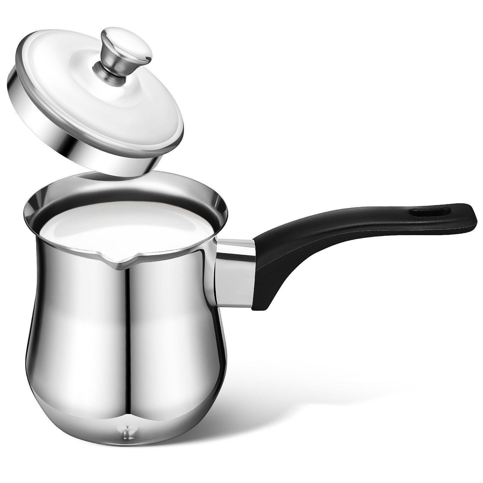 หม้อกาแฟสแตนเลสแบบตุรกี 360 มล - Coffee Tea Brew บทวิจารณ์และราคา