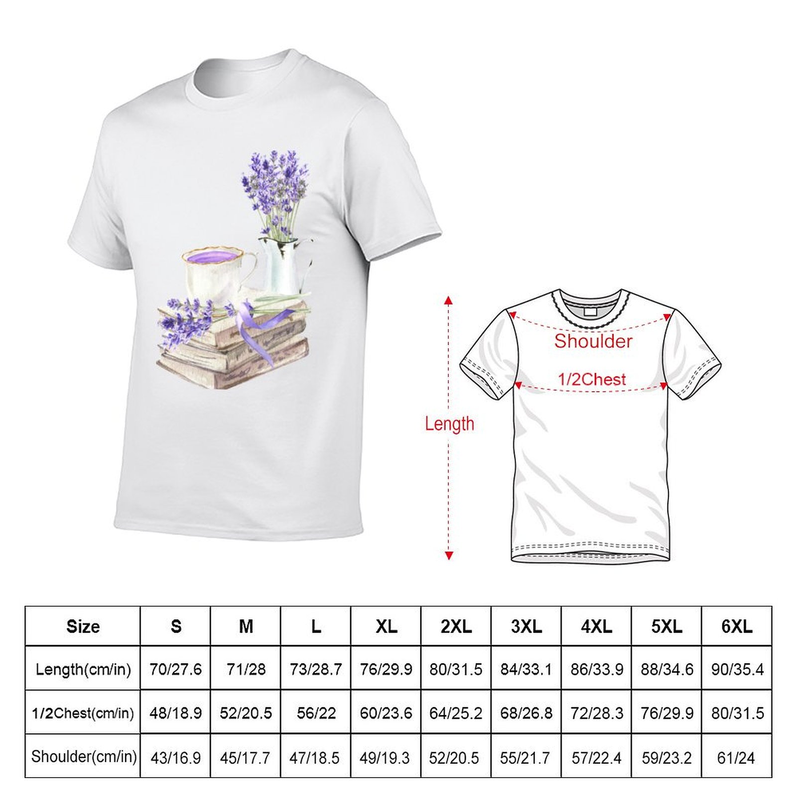 เสื้อยืดลายหนังสือและลาเวนเดอร - Coffee Tea Knits บทวิจารณ์และราคา
