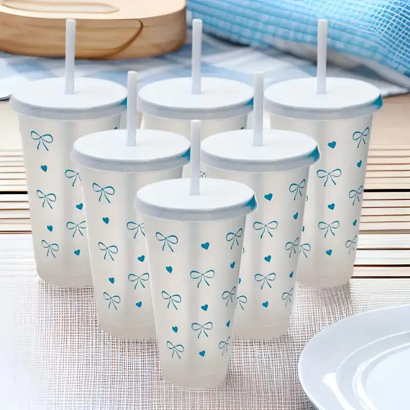 แก้วพลาสติกแบบมีโบว์ 20 ชิ้น พ - Coffee Tea Day บทวิจารณ์และราคา
