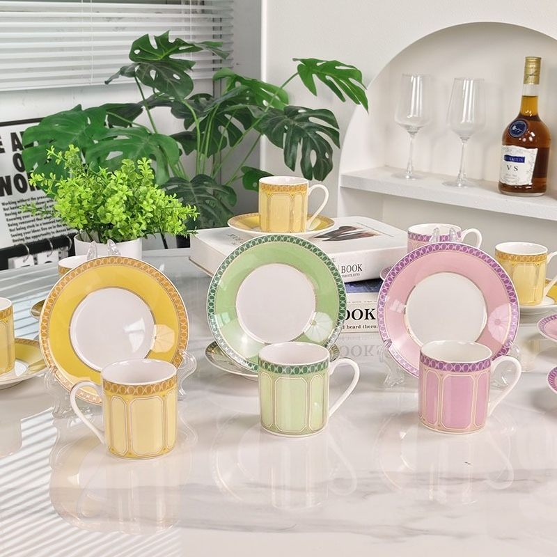 ถ้วยและจานรองเอสเพรสโซ่ แบบเรี - Espresso Cup Saucer บทวิจารณ์และราคา