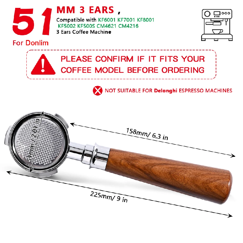 พอร์ทาฟิลเตอร์แบบไม่มีก้น 51 ม - Coffee And Tea Filter บทวิจารณ์และราคา