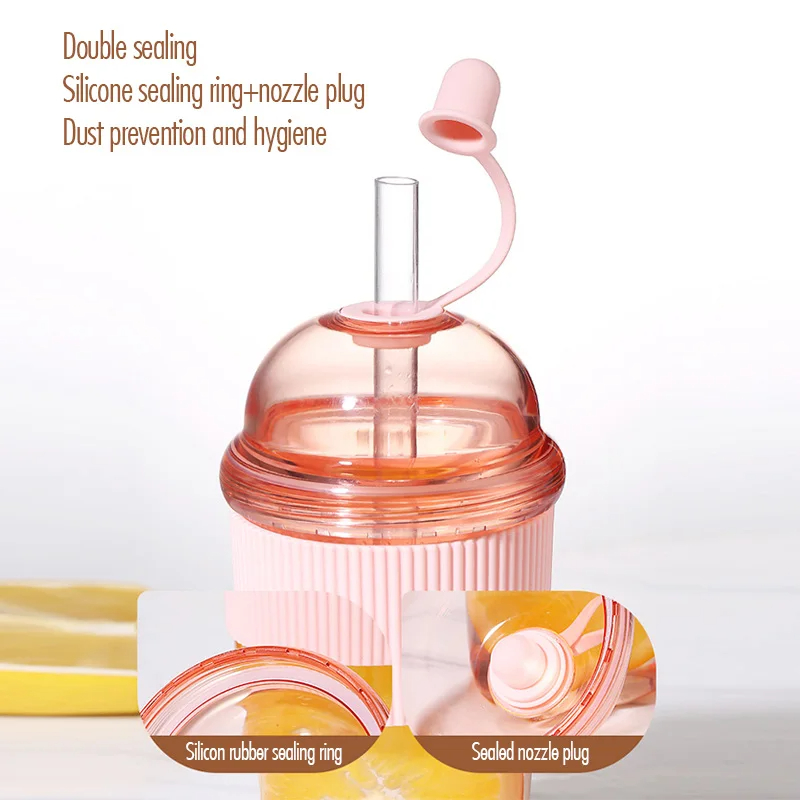 yes1pc 430ml แก้วพลาสติกพกพาพร - Coffee Jelly Tea บทวิจารณ์และราคา