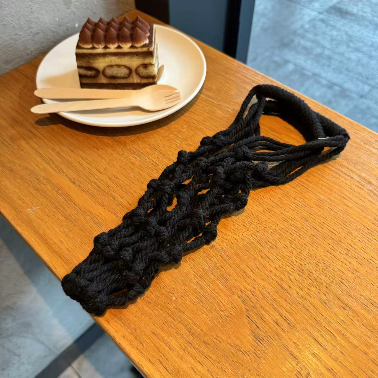 กระเป๋าใส่แก้วน้ำแบบถักมือ 2 ช - Coffee Tea Knits บทวิจารณ์และราคา