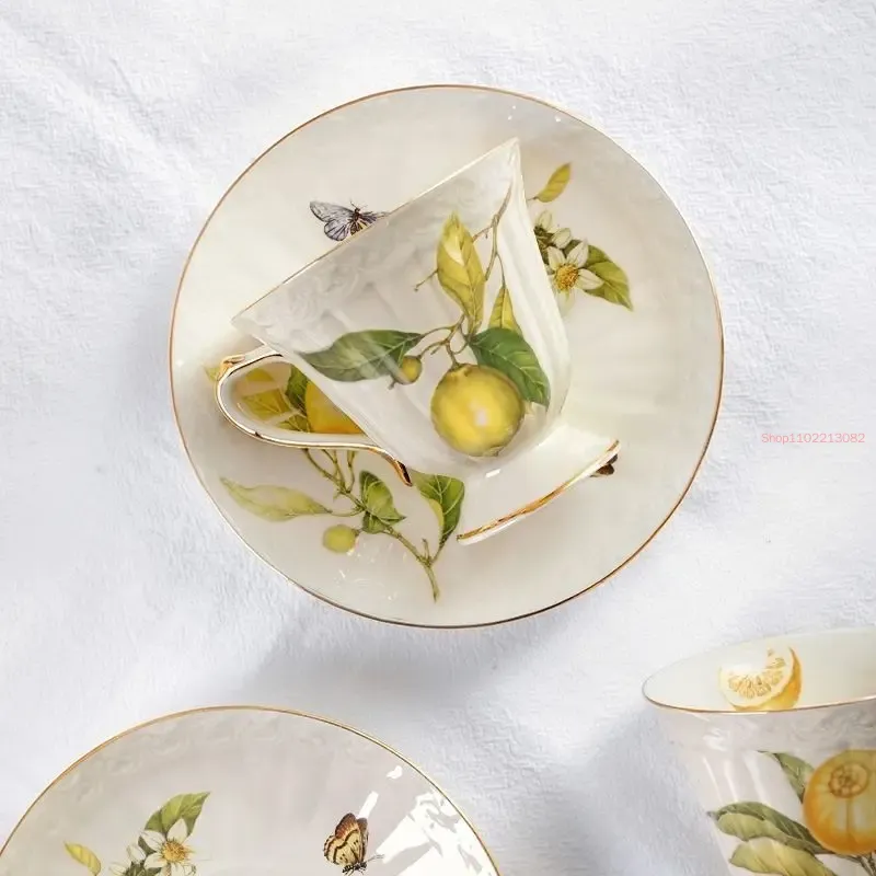เลมอนถ้วยน้ำชาเอสเพรสโซ่ถ้วยชา - Espresso Cup Saucer บทวิจารณ์และราคา