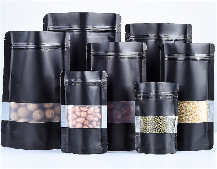 100PCS Stand-up Matte สีดําอลู - Coffee Tea Day บทวิจารณ์และราคา
