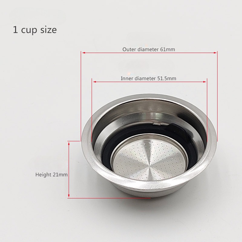 51 มม.แรงดันมีรูพรุนกรองสแตนเล - Coffee And Tea Filter บทวิจารณ์และราคา