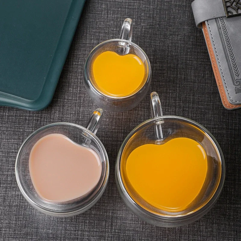 1Pcs รูปหัวใจแก้วกาแฟถ้วยไวน์ถ - Coffee Tea Vodka บทวิจารณ์และราคา