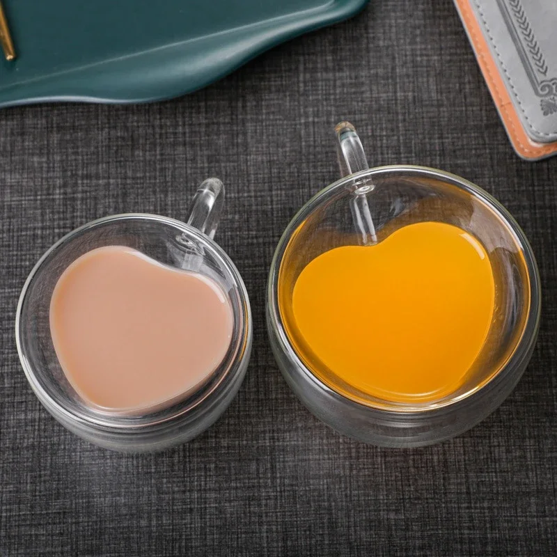 1Pcs รูปหัวใจแก้วกาแฟถ้วยไวน์ถ - Coffee Tea Vodka บทวิจารณ์และราคา
