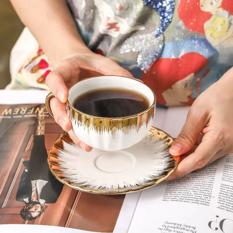 ถ้วยเซรามิคถ้วยและจานเอสเปรสโซ - Espresso Cup Saucer บทวิจารณ์และราคา