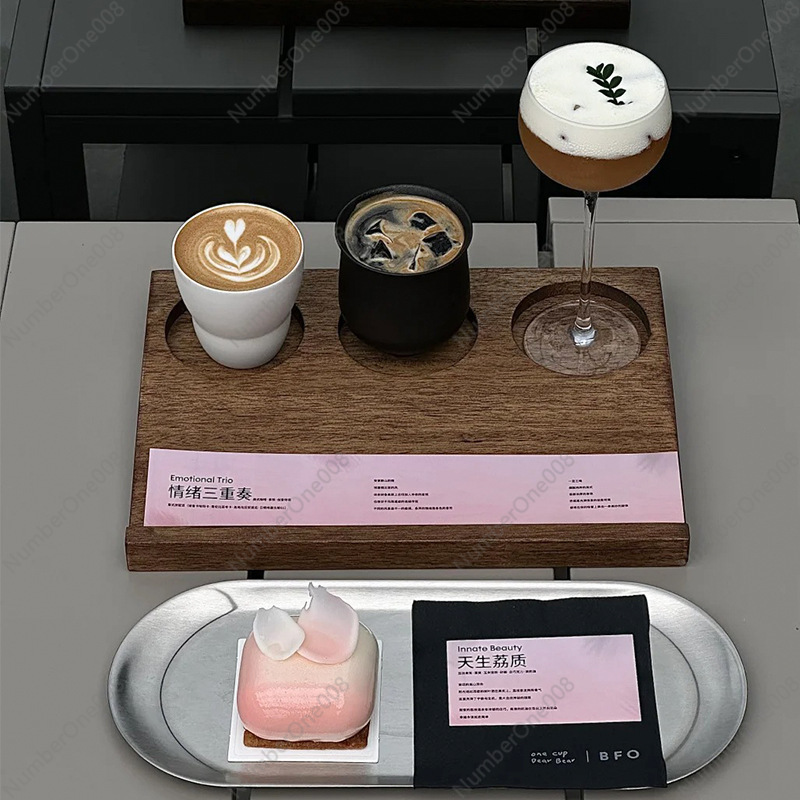 ถาดเสิร์ฟกาแฟแบบสามช่องสำหรับร - Coffee Tea Knits บทวิจารณ์และราคา