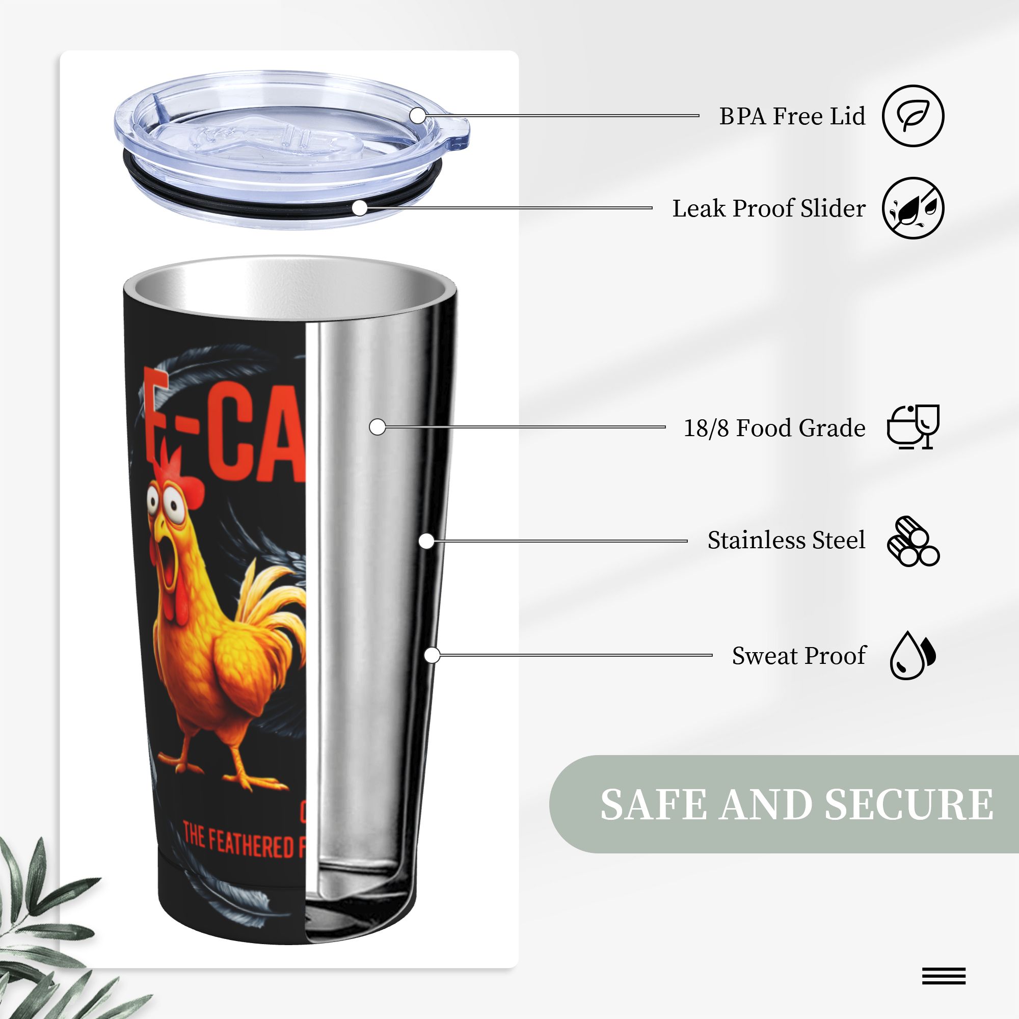 แก้วเก็บความร้อน F-Caw-F Chick - Double Wall Mug บทวิจารณ์และราคา
