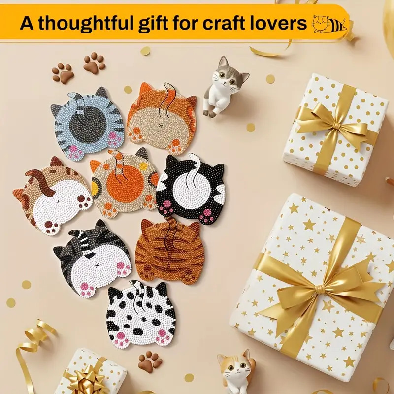 ชุดแผ่นรองแก้วไม้ DIY ลายเพชร  - Mug Tea Coffee บทวิจารณ์และราคา