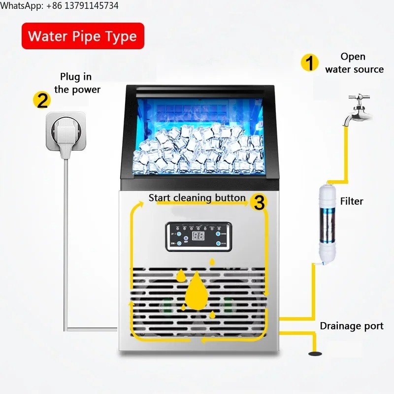 เครื่องทำน้ำแข็ง 60FF 60 กก. ส - Coffee Tea Machine For Home บทวิจารณ์และราคา