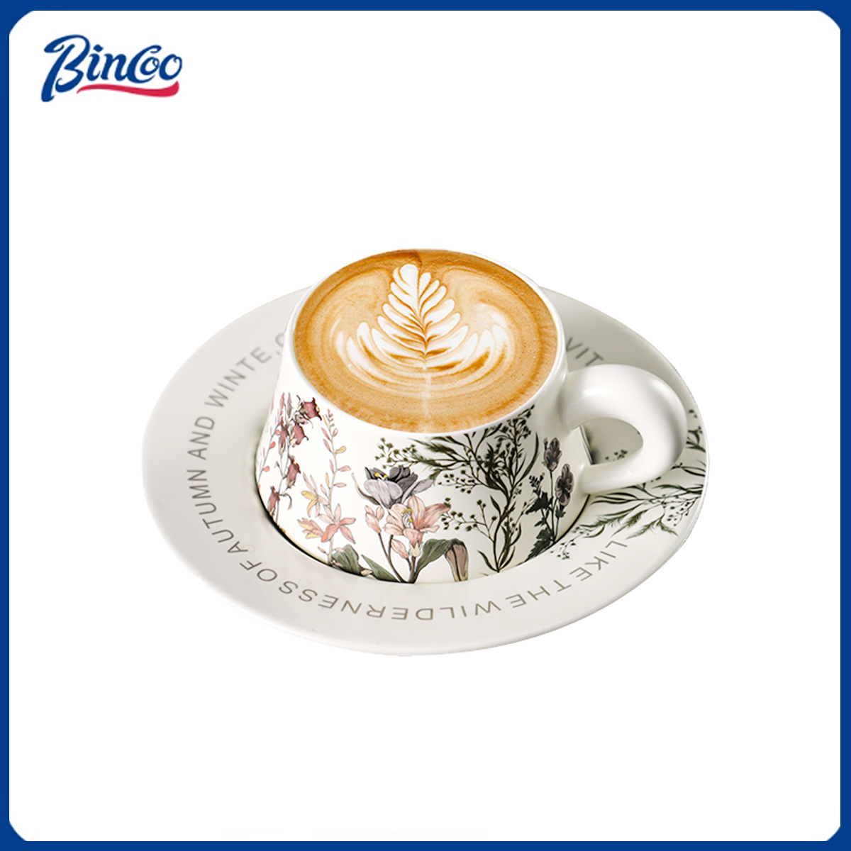 แก้วกาแฟเซรามิก BINCOO 260 มล. - Espresso Cup Saucer บทวิจารณ์และราคา
