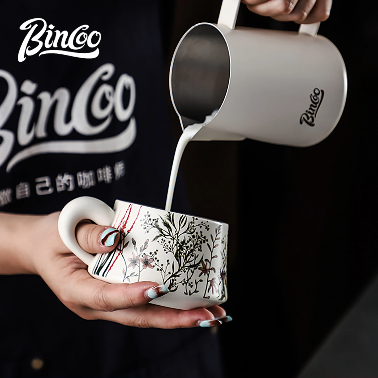 แก้วกาแฟเซรามิก BINCOO 260 มล. - Espresso Cup Saucer บทวิจารณ์และราคา