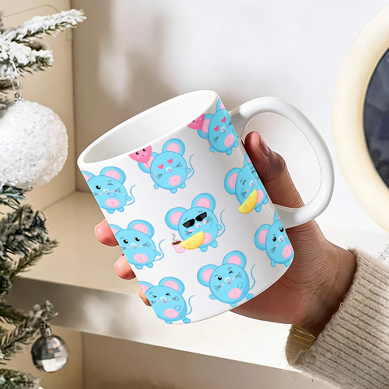 1 ชิ้น แก้วเซรามิคลายหน้าตลกสี - Coffee Tea Emoji บทวิจารณ์และราคา