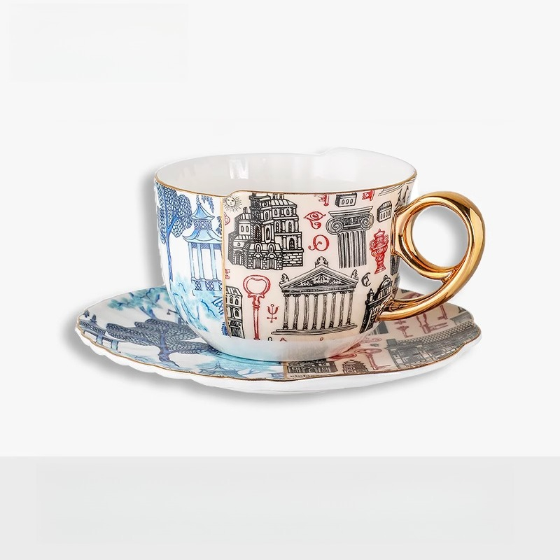 ยุโรปTürkiye Bone Chinaชุดถ้วย - T And Tea Coffee บทวิจารณ์และราคา