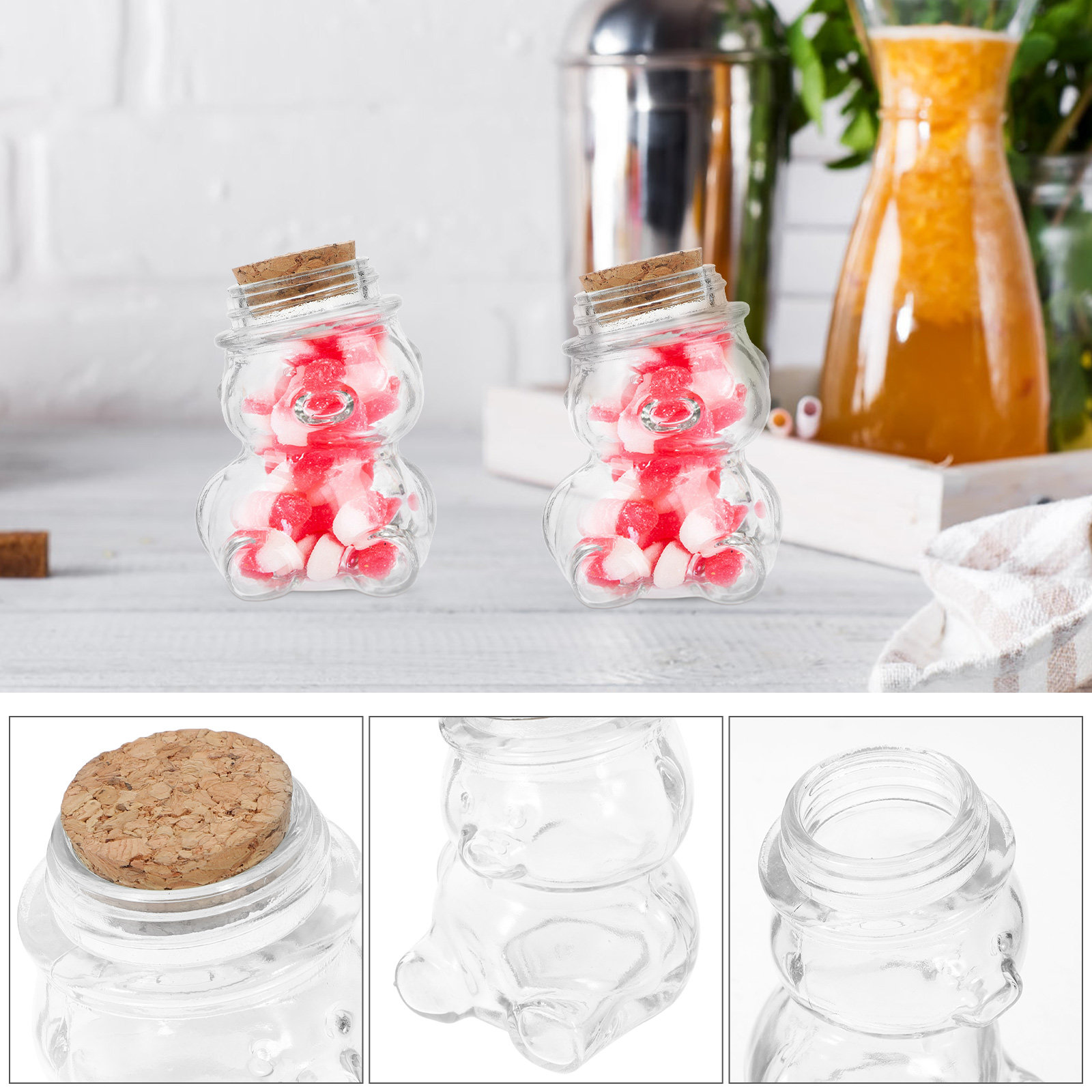 ชุดโหลแก้วใส 4 ชิ้น สำหรับเก็บ - Coffee Tea Jars บทวิจารณ์และราคา