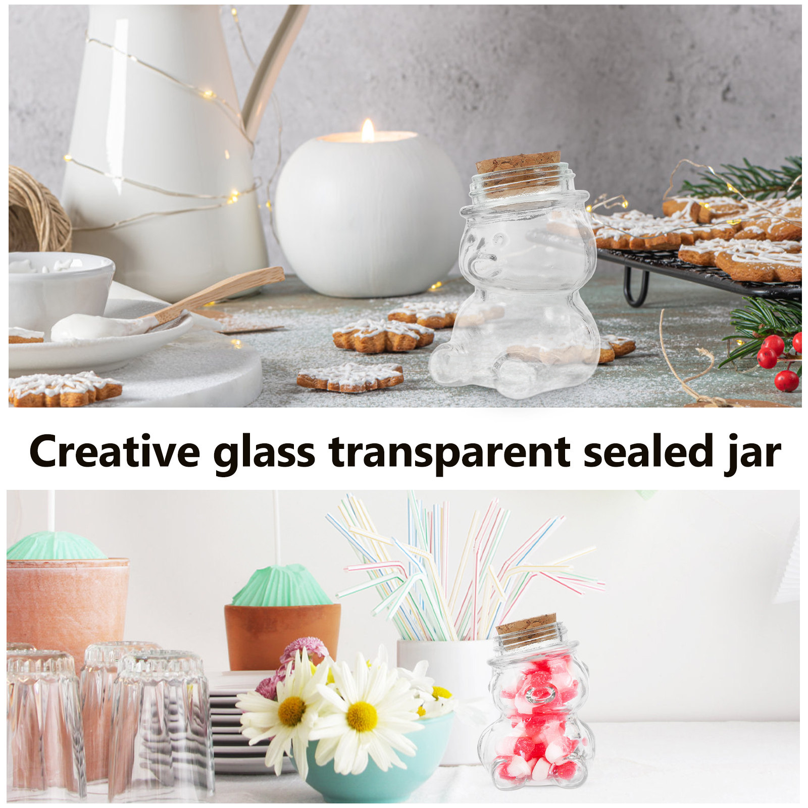 ชุดโหลแก้วใส 4 ชิ้น สำหรับเก็บ - Coffee Tea Jars บทวิจารณ์และราคา