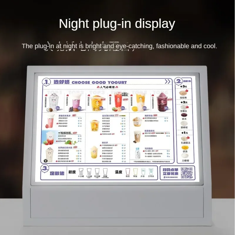 ป้ายเมนู LED สำหรับร้านกาแฟ ชา - Coffee Tea Menu บทวิจารณ์และราคา