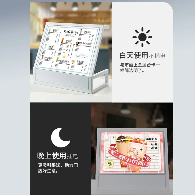 ป้ายเมนู LED สำหรับร้านกาแฟ ชา - Coffee Tea Menu บทวิจารณ์และราคา